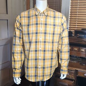 Abercrombie & Fitch Plaid Long Sleeve 100% Cotton Button Down Shirt Size XL